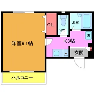 ジュメイラ津田沼【2階】の間取り