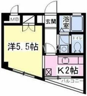 ハイツ本郷【1階】の間取り
