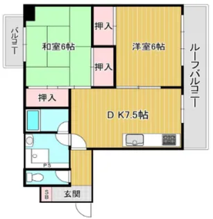 ジェムわらびプランドル【5階】の間取り