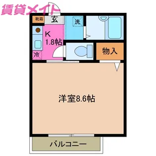 アドミラブールA棟【1階】の間取り