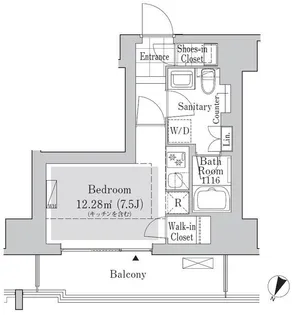 リブクオーレ神保町【10階】の間取り