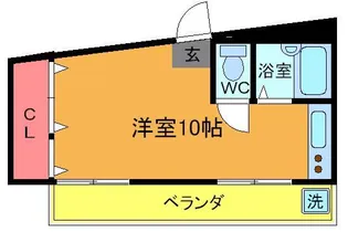 ベルメゾン本八幡【3階】の間取り