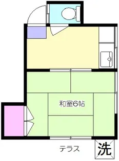 第二羽根木コーポ【1階】の間取り
