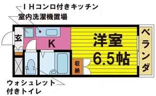 クリスタルパレス【1階】の間取り