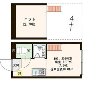 ハーモニーテラス西ヶ原II【1階】の間取り