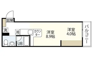 リヴィエール戸坂II【2階】の間取り