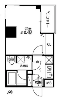 プレール・ドゥーク板橋II【9階】の間取り