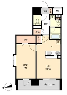 レジディア榴岡ウエスト【11階】の間取り