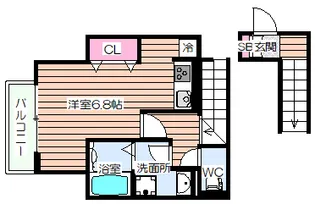 グリーンサイド野田【2階】の間取り