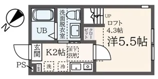 フィリシア石川町壱番館【1階】の間取り