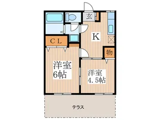 イ-ストパ-クS棟【1階】の間取り