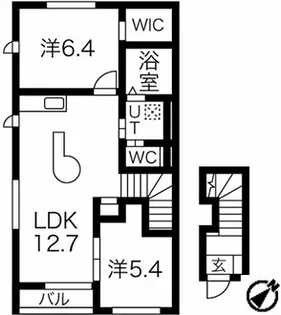 シャルメゾン【2階】の間取り