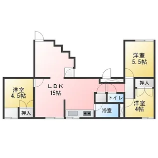 本厚木エグゼクティブマンション【1階】の間取り