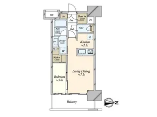 リビオレゾン東陽町ステーションプレミア【5階】の間取り