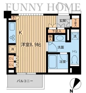 レジデンス三宿【3階】の間取り