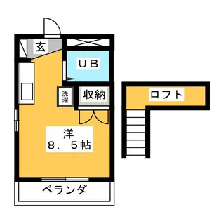 MAPLE・YADA FII【2階】の間取り