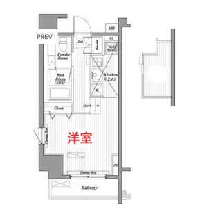 ブランシック白金台【2階】の間取り