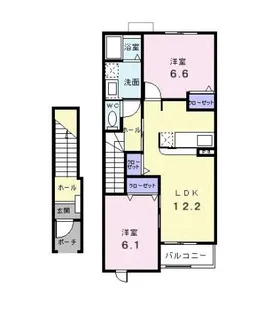 パラッツォリーノ ヴィオラB【2階】の間取り