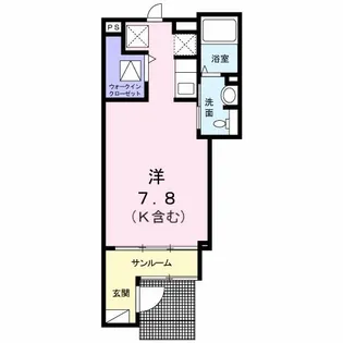カーサ プラシード【1階】の間取り
