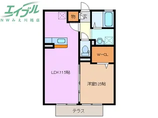 グランモア パーシモン【1階】の間取り