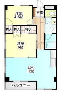 アークヒルズ佐須栄町B【2階】の間取り