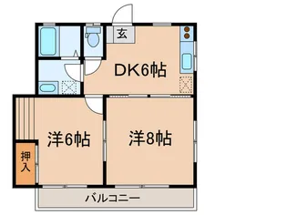 ピソ上野毛【2階】の間取り