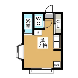 フラットエイトC【2階】の間取り