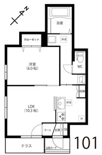 Blue Oak(ブルーオーク)【1階】の間取り