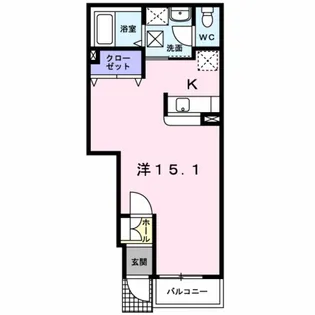 シェーンフェルト【1階】の間取り