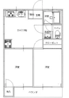 第1ドリームハイツ【1階】の間取り