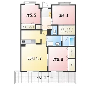 グレース緑風館【4階】の間取り