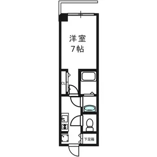 グランパシフィック難波南【10階】の間取り