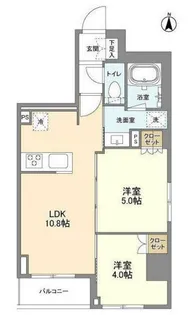 ジオエント新中野【2階】の間取り