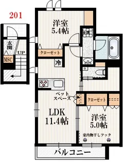 (仮)北烏山3丁目メゾン【1階】の間取り