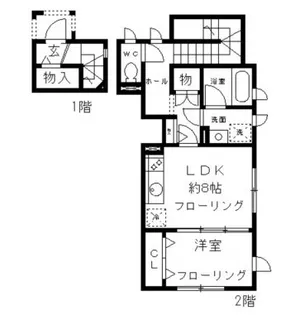 Casita Fortuna【2階】の間取り