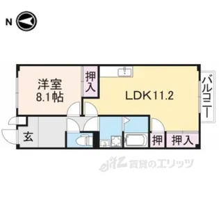 クレストビレッジ3【1階】の間取り