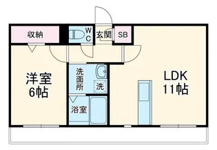 サージェント【1階】の間取り