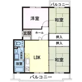 アヴニールドゥモエ【1階】の間取り