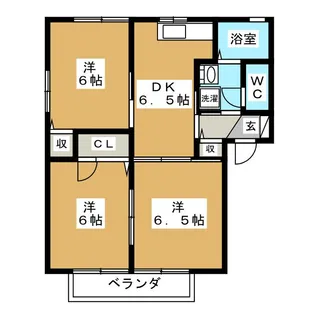 レジール・タウン A【2階】の間取り