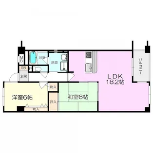ソフィア塚口【5階】の間取り