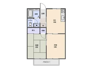 レーヴ泉I【2階】の間取り