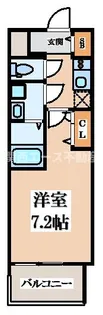 MAXIV大阪長田【7階】の間取り