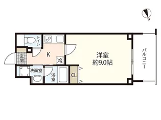 ブリリアンクラス河原町【3階】の間取り