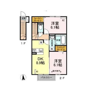 マイ・アミII【2階】の間取り