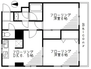 アビタシオン西荻【1階】の間取り