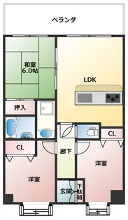 ライオンズガーデンヒルズ早稲田【5階】の間取り
