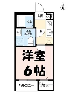 ソレイユ西大宮【2階】の間取り