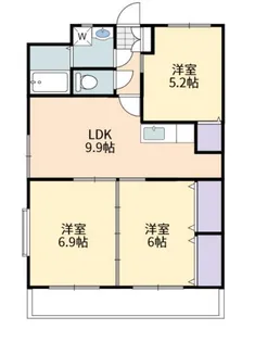 サンフィオーレ A【3階】の間取り