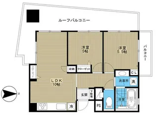 ゼファー目白ビアージュ【2階】の間取り