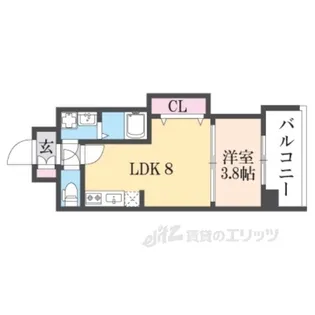 シェリロ香里園【3階】の間取り